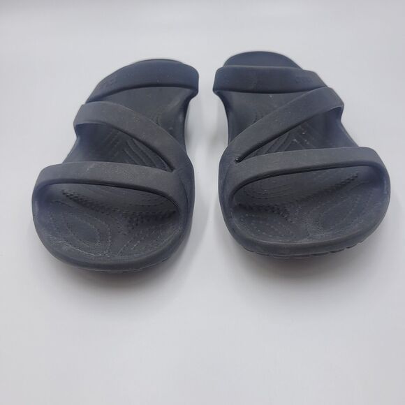 Crocs Swiftwater Sandals Women's Size 8 Black Casual Outdoor Beach Resort Comfy - Picture 4 of 7